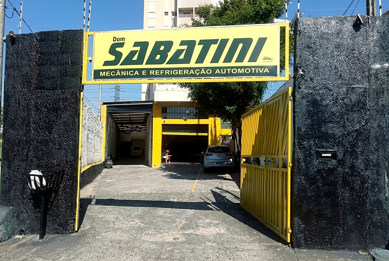 Fachada da oficina Dom Sabatini em São Caetano do Sul